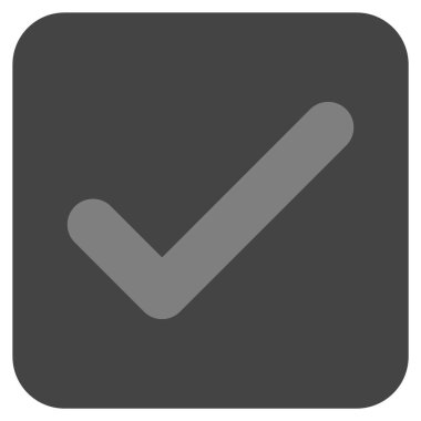 Tamam düz kare vektör simgesi