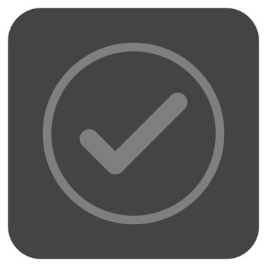 Tamam düz kare vektör simgesi