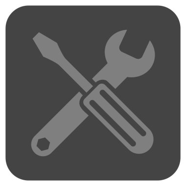 Seçenekleri düz kare vektör simgesi