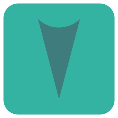 Vektör simge düz aşağı ok ucu kare