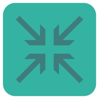 Oklar düz kare vektör simge collide