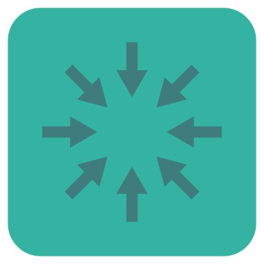 Kompakt oklar düz kare vektör simgesi