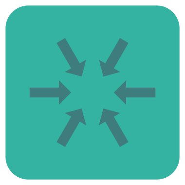 Kompakt oklar düz kare vektör simgesi