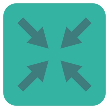 Oklar düz kare vektör simge sıkıştırmak