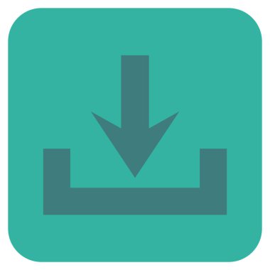 Düz kare vektör simge indirme