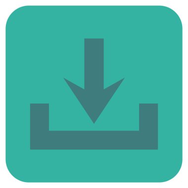 Düz kare vektör simge indirme