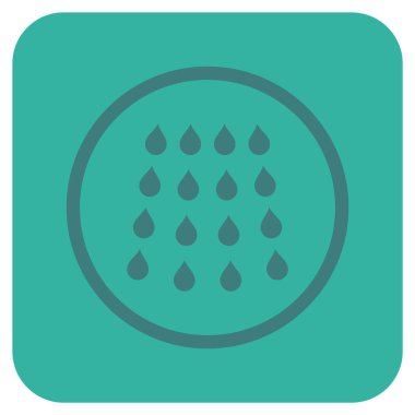 Damla düz kare vektör simgesi