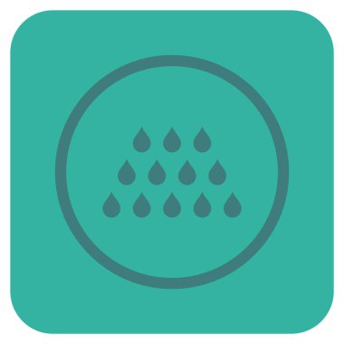 Damla düz kare vektör simgesi