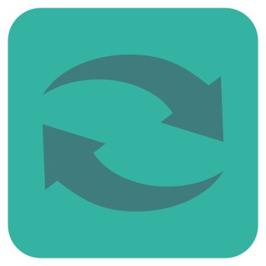 Exchange oklar düz kare vektör simgesi