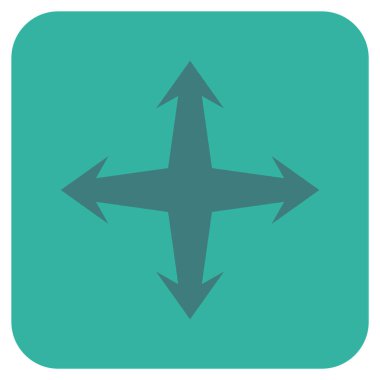 Düz kare vektör simgesini genişletin