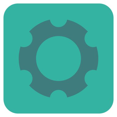 Vites düz kare vektör simgesi