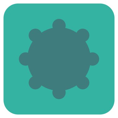 Vites düz kare vektör simgesi