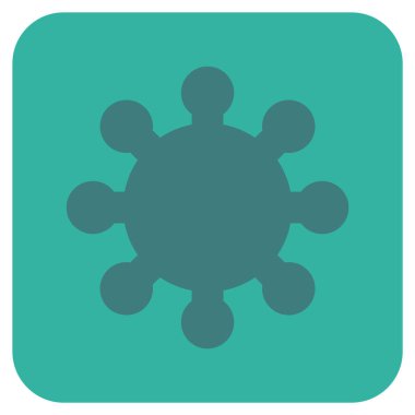 Vites düz kare vektör simgesi