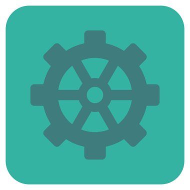 Vites düz kare vektör simgesi