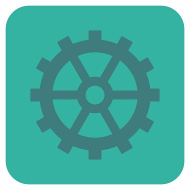 Vites düz kare vektör simgesi