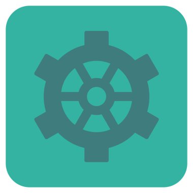 Vites düz kare vektör simgesi