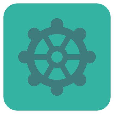 Vites düz kare vektör simgesi