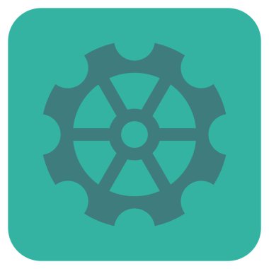 Vites düz kare vektör simgesi