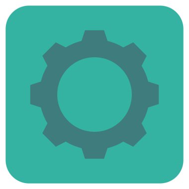 Vites düz kare vektör simgesi