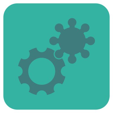 Vites düz kare vektör simgesi