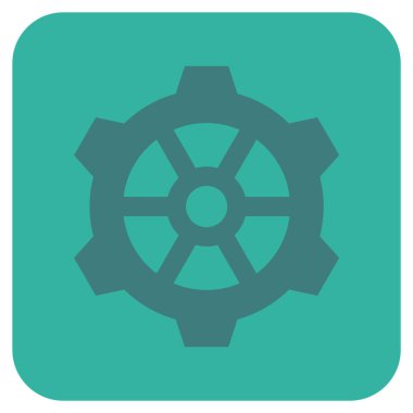 Vites düz kare vektör simgesi