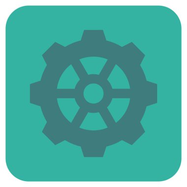 Vites düz kare vektör simgesi