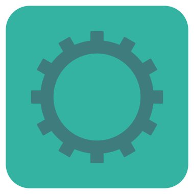 Vites düz kare vektör simgesi