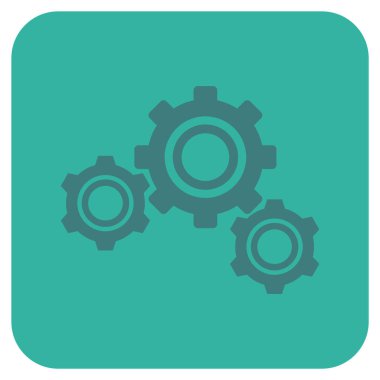 Vites düz kare vektör simgesi