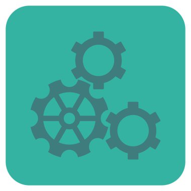 Vites düz kare vektör simgesi