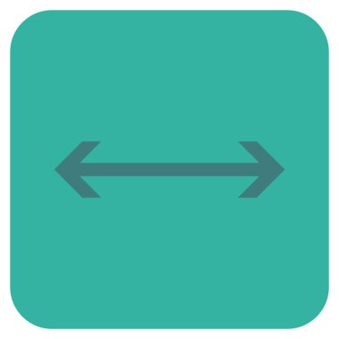 Vektör simge yatay Flip düz kare