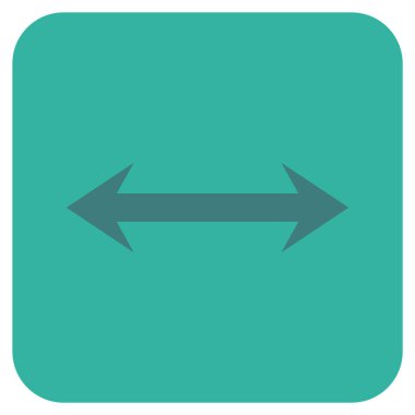 Vektör simge yatay Flip düz kare