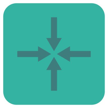 Etkisi oklar düz kare vektör simgesi