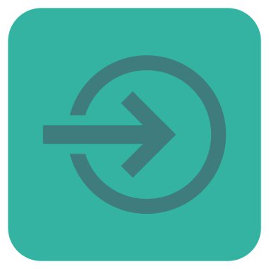 Alma düz kare vektör simgesi