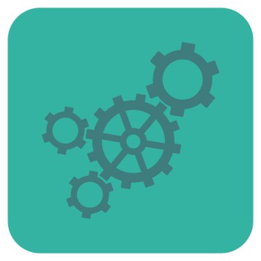 Mekanizması düz kare vektör simgesi