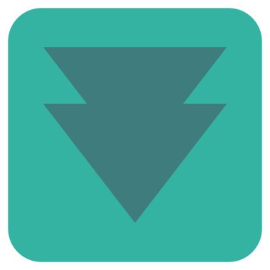 Düz kare vektör simgesi taşı