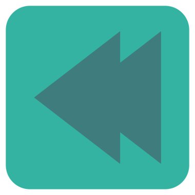 Vektör simge sol düz kare taşı