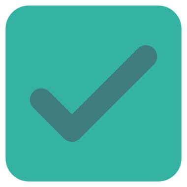 Tamam düz kare vektör simgesi