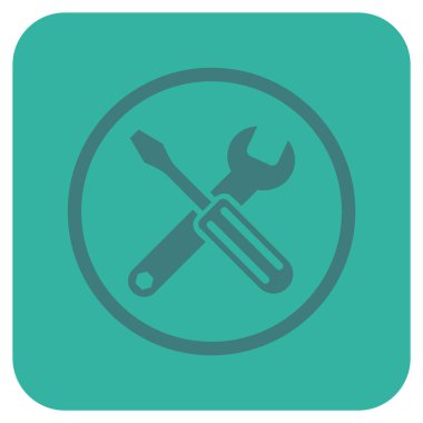 Seçenekleri düz kare vektör simgesi