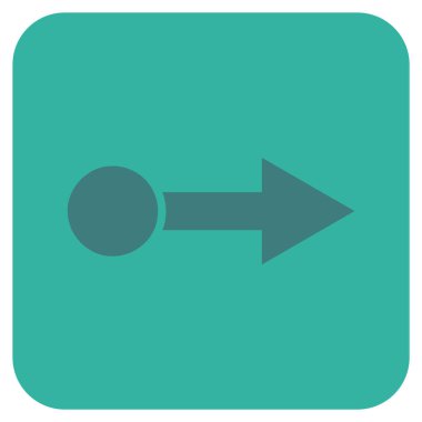 Vektör simge düz kare doğru çekin