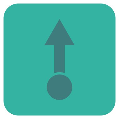 Düz kare vektör simge çekin