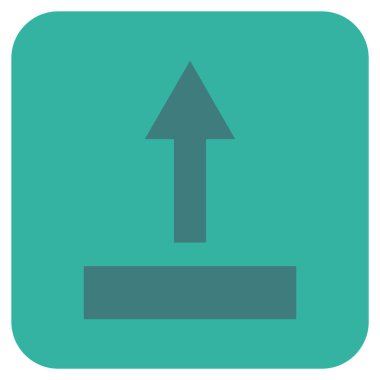 Düz kare vektör simge çekin