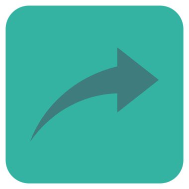 Düz kare vektör simge Yinele