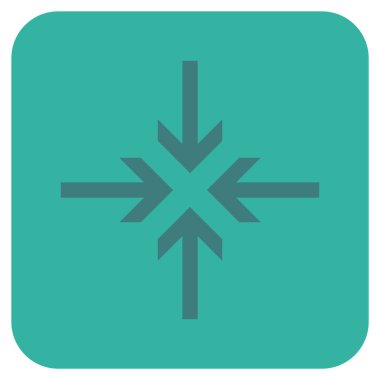 Oklar düz kare vektör simge azaltmak