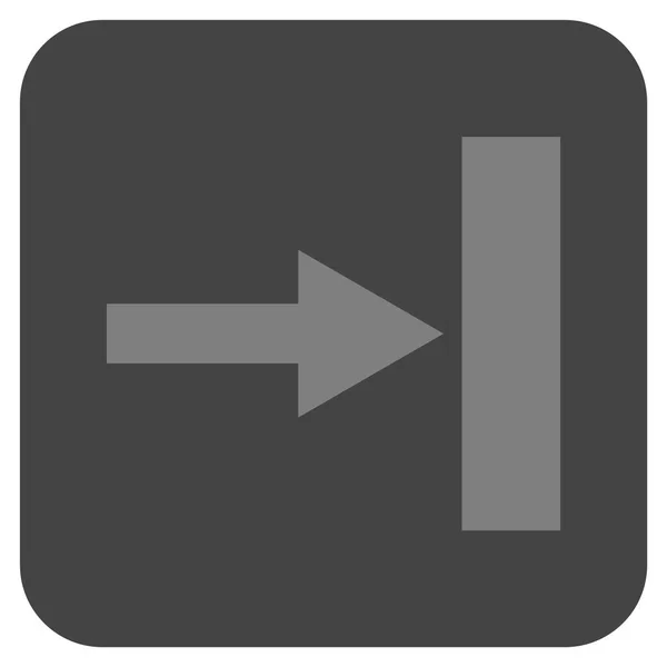 Mover derecha plana cuadrada Vector icono — Archivo Imágenes Vectoriales