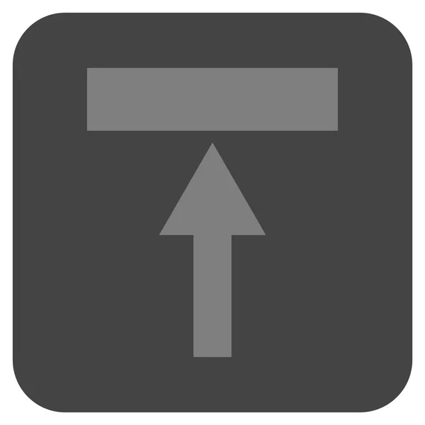 Sposta l'icona vettoriale quadrata piatta superiore — Vettoriale Stock