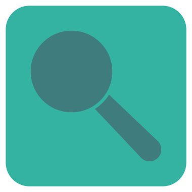 Arama aracı düz kare vektör simgesi