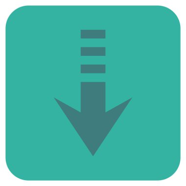 Düz kare vektör simgesi gönder