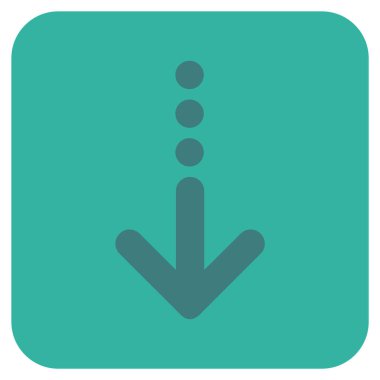 Düz kare vektör simgesi gönder