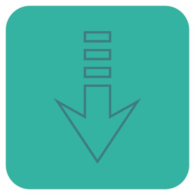 Düz kare vektör simgesi gönder