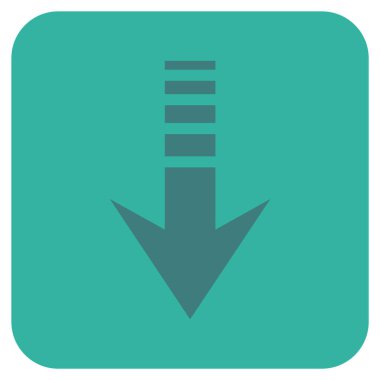 Düz kare vektör simgesi gönder